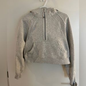 Lululemon Scuba Oversized Crop Half Zip Hoodie